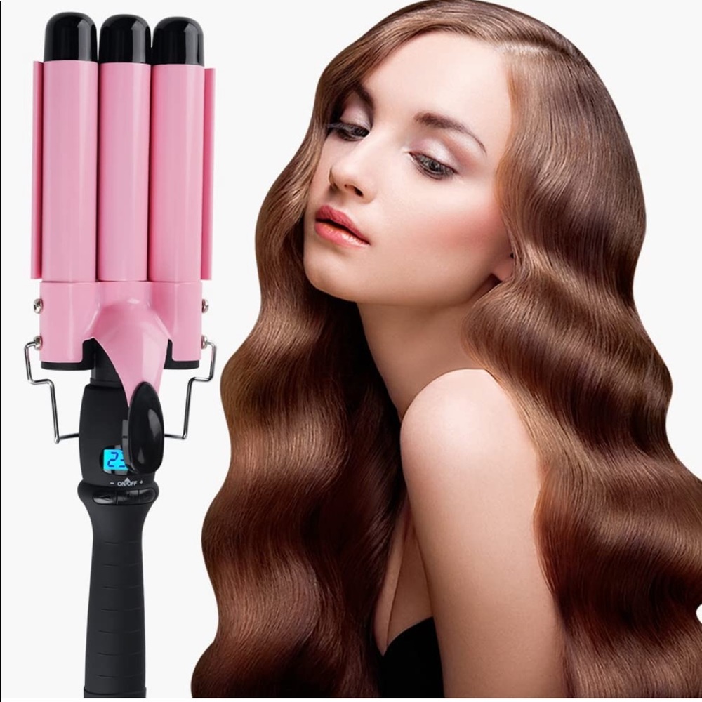 3 Barrels Wand Curling Iron Crimper Hair Iron